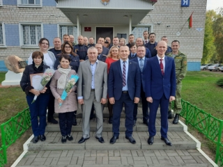 В ОВД Лоевского райисполкома провожали на пенсию