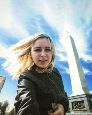 Обелиск, светящийся во мгле /Кононова Марина/ акция "SELFIE- Спадчына"